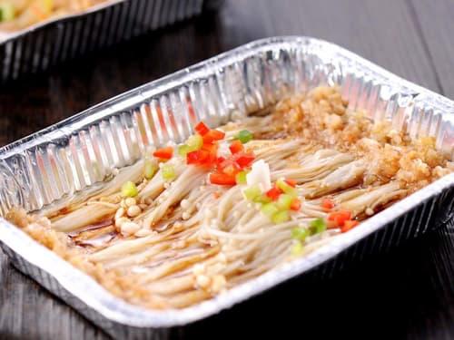 高阳锡纸烤金针菇